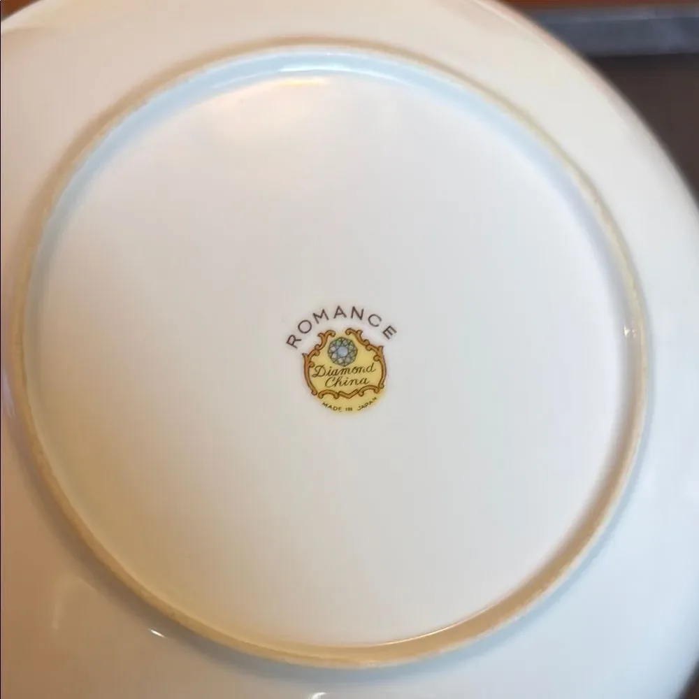 Diamond China Romance Floral Bowl made in Japan